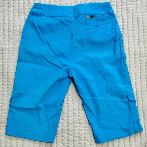 Jamie Sadock Blue Pull-On Bermuda Golf Shorts Size 10 - Picture 2 of 3